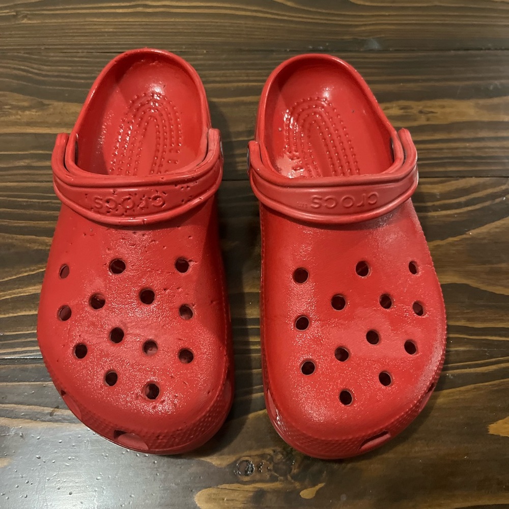 Red Crocs